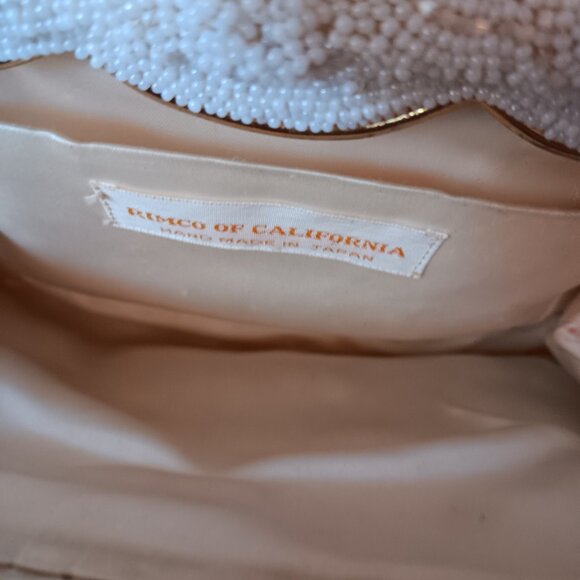 Vintage Rimco of California white micro beaded purse - Picture 6 of 7